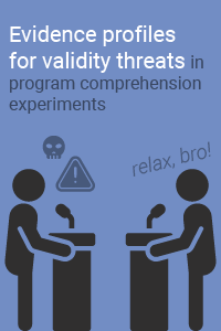 Evidence Profiles for Validity Threats in Program Comprehension Experiments