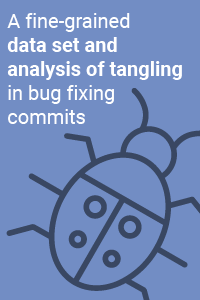 A fine-grained data set and analysis of tangling in bug fixing commits